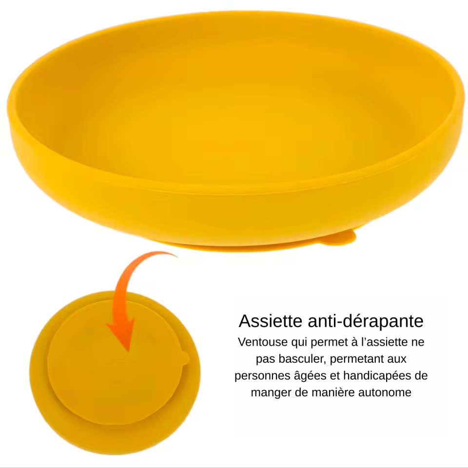 Assiette ergonimique pour personne handicapée personne agées