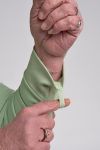 Sweat mixte ouverture velcro à l'épaule et des fermetures éclaires sur les côtés et passant au niveau des poignets vert