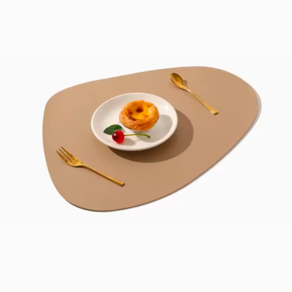 Set de table imperméable en simili cuir, antidérapant, lavable,