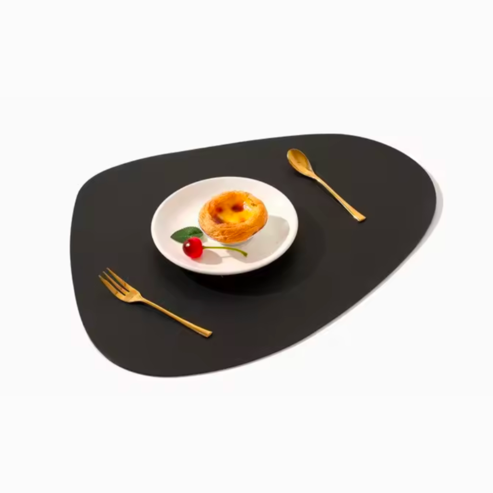 Set de table imperméable en simili cuir, antidérapant, lavable,