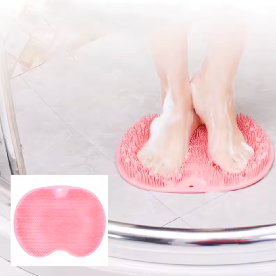 Tapis de lavage multifonction, brosse de nettoyage douche pieds et dos