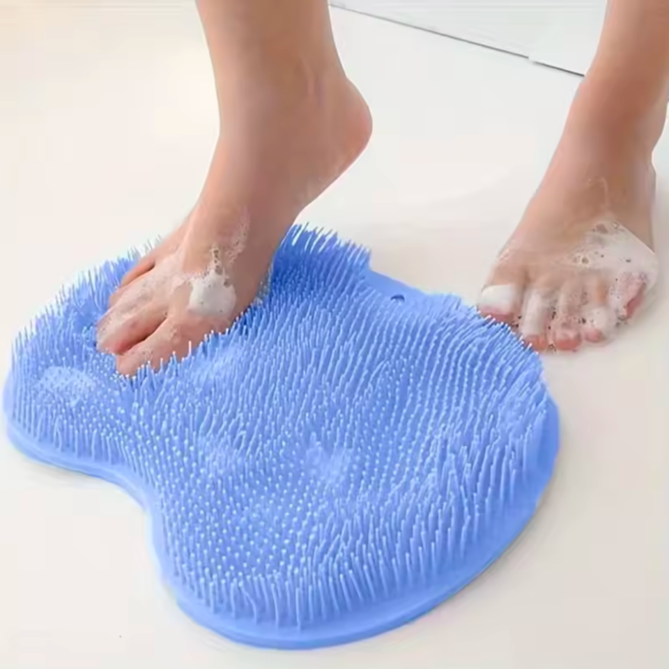 Tapis de lavage multifonction, brosse de nettoyage douche pieds et dos