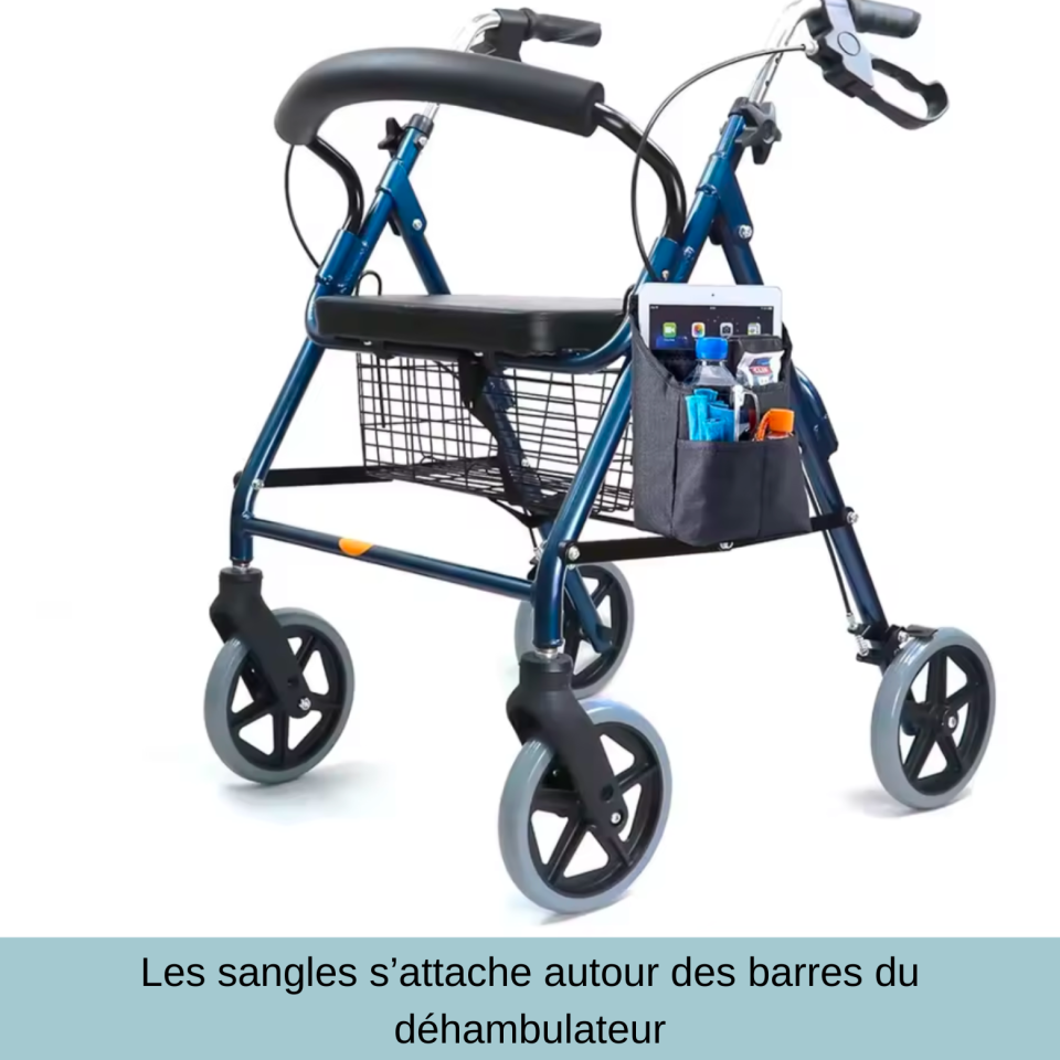 Sac de rangement pour déambulateur ou scooter