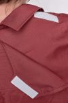 Chemise adaptative scratch dans le dos mixte ouverture complète dans le dos faux boutons sur le devant