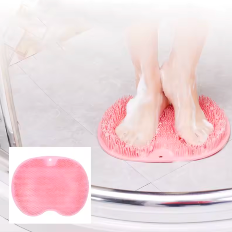 Tapis de lavage multifonction, brosse de nettoyage douche pieds et dos