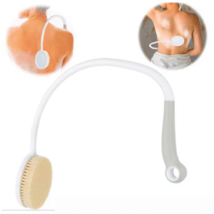 Brosse pour le dos avec long manche - Brosse de douche ergonomique avec poils souples